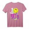90er Party Outfit & Kostüm  Retro T-Shirt mit Hits der 90er für Mottopartys, Fasching & Fasnacht