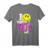 90er Party Outfit & Kostüm  Retro T-Shirt mit Hits der 90er für Mottopartys, Fasching & Fasnacht