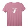 Tea-Rex Design Trinkender Tyrannosaurus Dinosaurier T-Shirt  Lustiges Dino-Design für Männer, Frauen & Kinder, ideales Geschenk für Geburtstag, Weihnachten & Jahrestag