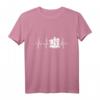 Schach Herzschlag T-Shirt für Schachspieler und Fans  Perfekt als Geschenk für Turniere & Schachclub-Mitglieder
