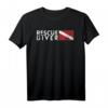 Rescue Diver Flag Search Rescue Diver T-Shirt - Vintage Taucher-Design, Klassisch geschnitten, doppelt genähter Saum