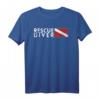 Rescue Diver Flag Search Rescue Diver T-Shirt - Vintage Taucher-Design, Klassisch geschnitten, doppelt genähter Saum