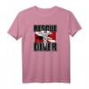 Rescue Diver T-Shirt - Klassisch geschnitten mit doppeltem Saum für Taucher und Tauchausbilder