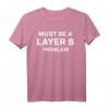 Admin Definitiv ein Layer 8 Problem T-Shirt  Lustiges Geschenk für Netzwerk- und Systemadministratoren, IT-Profis & Entwickler zu Weihnachten & Geburtstag