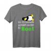 Lustiges Sysadmin schläft nicht! Er root Nerds T-Shirt  Perfektes Geschenk für Systemadministratoren & IT-Profis mit Humor