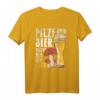 Pilze und Bier, darum bin ich hier - Humorvolles Pilzsammler T-Shirt für Natur- und Bierliebhaber
