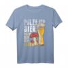 Pilze und Bier, darum bin ich hier - Humorvolles Pilzsammler T-Shirt für Natur- und Bierliebhaber