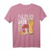 Pilze und Bier, darum bin ich hier - Humorvolles Pilzsammler T-Shirt für Natur- und Bierliebhaber
