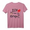 Ich bin hier die Braut! Lustiges JGA T-Shirt für Frauen mit Herz, Statement & Einhorn - Perfekt für die Junggesellinnenabschied-Party