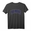 Luxembourg Varsity Style Navy Blue Text T-Shirt  Klassisch geschnitten, doppelt genähter Saum, ideal für Luxemburg-Fans