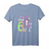Kinder Meerjungfrau T-Shirt zum 6. Geburtstag - Süßes Geburtstagsgeschenk für Mädchen, Prinzessinnen und Meerjungfrauen Fans