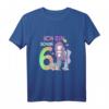 Kinder Meerjungfrau T-Shirt zum 6. Geburtstag - Süßes Geburtstagsgeschenk für Mädchen, Prinzessinnen und Meerjungfrauen Fans