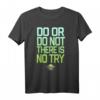Star Wars Yoda Do Or Do Not Gradient Text T-Shirt - Offiziell lizenzierte Star Wars Kleidung für Fans