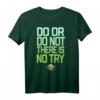 Star Wars Yoda Do Or Do Not Gradient Text T-Shirt - Offiziell lizenzierte Star Wars Kleidung für Fans