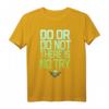 Star Wars Yoda Do Or Do Not Gradient Text T-Shirt - Offiziell lizenzierte Star Wars Kleidung für Fans