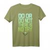 Star Wars Yoda Do Or Do Not Gradient Text T-Shirt - Offiziell lizenzierte Star Wars Kleidung für Fans