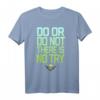 Star Wars Yoda Do Or Do Not Gradient Text T-Shirt - Offiziell lizenzierte Star Wars Kleidung für Fans
