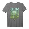 Star Wars Yoda Do Or Do Not Gradient Text T-Shirt - Offiziell lizenzierte Star Wars Kleidung für Fans