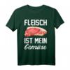 Lustiges Fleischesser T-Shirt mit Spruch 'Fleisch ist mein Gemüse!'  Perfekt für Steak- und Burger-Liebhaber, ideal als Geschenk für Weihnachten & Geburtstag