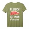 Lustiges Fleischesser T-Shirt mit Spruch 'Fleisch ist mein Gemüse!'  Perfekt für Steak- und Burger-Liebhaber, ideal als Geschenk für Weihnachten & Geburtstag