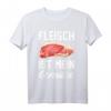 Lustiges Fleischesser T-Shirt mit Spruch 'Fleisch ist mein Gemüse!'  Perfekt für Steak- und Burger-Liebhaber, ideal als Geschenk für Weihnachten & Geburtstag