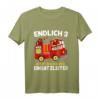 Kinder Geburtstag T-Shirt Feuerwehr Einsatzleiter - Lustiges Geschenk für 3-Jährige mit Feuerwehrwagen Motiv, perfekt für den Kindergeburtstag