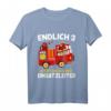Kinder Geburtstag T-Shirt Feuerwehr Einsatzleiter - Lustiges Geschenk für 3-Jährige mit Feuerwehrwagen Motiv, perfekt für den Kindergeburtstag
