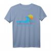 Santa Cruz Surf T-Shirt  Vintage California Surfing Design, 80er Retro Style mit Wave, Sonnenuntergang & Neon Text für Männer, Frauen & Kinder