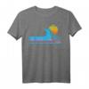 Santa Cruz Surf T-Shirt  Vintage California Surfing Design, 80er Retro Style mit Wave, Sonnenuntergang & Neon Text für Männer, Frauen & Kinder