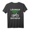 Lächeln statt Hecheln E-Bike Fahrrad Spruch T-Shirt  Motivationsshirt für Radfahrer, Naturfreunde & perfekte Geschenkidee zu Weihnachten & Geburtstag