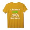 Lächeln statt Hecheln E-Bike Fahrrad Spruch T-Shirt  Motivationsshirt für Radfahrer, Naturfreunde & perfekte Geschenkidee zu Weihnachten & Geburtstag