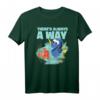 HapBunny Pixar Finding Dory T-Shirt mit inspirierendem Text - Offiziell lizenziertes Disney Pixar Merchandise