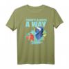 HapBunny Pixar Finding Dory T-Shirt mit inspirierendem Text - Offiziell lizenziertes Disney Pixar Merchandise