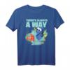 HapBunny Pixar Finding Dory T-Shirt mit inspirierendem Text - Offiziell lizenziertes Disney Pixar Merchandise