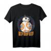 Star Wars The Last Jedi BB-8 Boop Beep Text Portrait T-Shirt - Offizielles Lizenzprodukt für Sci-Fi Fans und Star Wars Enthusiasten