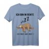 Ich bin in Rente, ich muss gar nix Faultier T-Shirt  Lustiges Ruhestand Geschenk für Männer und Frauen, Kollegen & Faultierfans