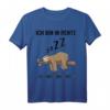 Ich bin in Rente, ich muss gar nix Faultier T-Shirt  Lustiges Ruhestand Geschenk für Männer und Frauen, Kollegen & Faultierfans