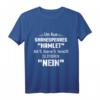 William Shakespeare lustiges T-Shirt mit Spruch 'NEIN'  Witziges Geschenk für Literatur- und Kulturfans zu Weihnachten & Geburtstag