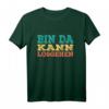 Bin da kann losgehen - Retrofarben T-Shirt mit Spruch für Kollegen & Mitarbeiter, lustiges Geschenk für Baustelle, Werkstatt oder Büro