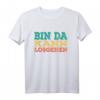 Bin da kann losgehen - Retrofarben T-Shirt mit Spruch für Kollegen & Mitarbeiter, lustiges Geschenk für Baustelle, Werkstatt oder Büro