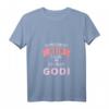 Damen T-Shirt 'Ich muss nicht nein sagen ich bin die Godi' - Lustiges Geschenk für Patentante zum Geburtstag oder Weihnachten, V-Ausschnitt, klassisch geschnitten