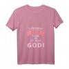 Damen T-Shirt 'Ich muss nicht nein sagen ich bin die Godi' - Lustiges Geschenk für Patentante zum Geburtstag oder Weihnachten, V-Ausschnitt, klassisch geschnitten