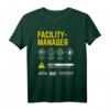 Facility Manager T-Shirt mit Warnhinweisen - Lustiger Berufsspruch für Hausmeister, Bier- und Kaffee-Liebhaber, Perfekt als Geschenk