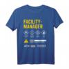 Facility Manager T-Shirt mit Warnhinweisen - Lustiger Berufsspruch für Hausmeister, Bier- und Kaffee-Liebhaber, Perfekt als Geschenk