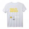 Facility Manager T-Shirt mit Warnhinweisen - Lustiger Berufsspruch für Hausmeister, Bier- und Kaffee-Liebhaber, Perfekt als Geschenk