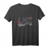 UKULELE Stammesmuster - Hibiskus - UKE-Text T-Shirt für Ukulele-Fans, Party & Konzert, perfekte Geschenkidee