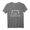 Achtung! Ganz dünnes Nervenkostüm Spruch gegen Nervensägen T-Shirt  Humorvolles Outfit für Zyniker & Ironiefans