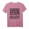 Ich bin nicht verwöhnt T-Shirt  Lustiges Herren-Shirt mit Spruch, klassisch geschnitten, perfekt als Geschenk oder für den Alltag