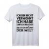 Ich bin nicht verwöhnt T-Shirt  Lustiges Herren-Shirt mit Spruch, klassisch geschnitten, perfekt als Geschenk oder für den Alltag
