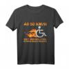 Lustiges Rollstuhl T-Shirt Ab 50 KM/H Zieht Mein Rollstuhl Nach Rechts - Humorvolles Geschenk für Rollstuhlfahrer